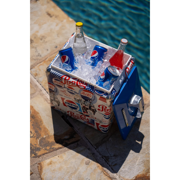 Permasteel Pepsi 14 Quart Small Portable Cooler Heritage Limited